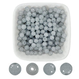 AEVORA 6mm Round Glass Beads for Jewelry Making, 900Pcs Glass Seed Beads for Bracelets, DIY Crafts (Light Grey)