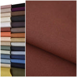 COTTONVILL 11COUNT Linen Blend Solid Bio Washing Fabric (3yard, 22-Sandal Wood)