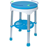 Carex Easy Swivel Bath Stool and Bathtub Stool - Shower Stool, Adjustable Rotating Bath Seat and Shower Chair for Elderly with S