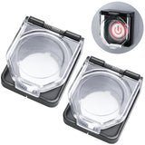 2Pcs Momentary Power Push Button Switch Cover, Waterproof and Collision Resistant Dustproof Safety Protector for 22mm 7/8 Mounti