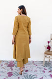 Gosriki Women'S Rayon Viscose Printed Straight Kurta With Pant & Dupatta (Purika Yellow-Gs_L_Yellow_Large),Yellow,,B0DWFKVDDL