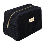 Benevolence LA Plush Velvet Large Makeup Bag for Travel | Cosmetic Pouch, Toiletry Organizer for Women, Large Capacity Bag for A