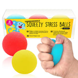IMPRESA 3 Pack Squishy Stress Balls Sensory Toys for Kids with Unique Needs, Fosters Creativity Fun, Focus, Great for Classrooms
