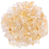 500 pcs Natural Chip Stone Beads, Citrine 5-8 mm Irregular Gemstones Healing Crystal Loose Rocks Bead Hole Drilled for Jewelry M