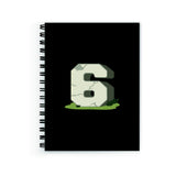 Plan To Gift Notebook Unruled Lucky Number 6 Notebook Wire Bound Spiral Printed Pages:160 (Size A5)