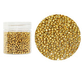 Bala&Fillic Golden Color 4mm Glass Seed Beads About 1400pcs in Box 6/0 Glass Craft Seed Beads for Jewelry Making (Golden, 4mm)