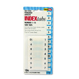 RediTag Numbered Tabs, 110 PrePrinted Divider Tabs, Permanent Adhesive Index Labels, 7/16 x 1, 104 Tabs Per Pack, (B31001)
