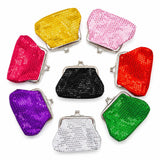 8 Pcs Sparkly Bling Coin Purses Sequin For Girl,Diva Party Favors For Xmas Presents