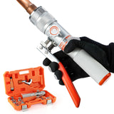 Purseter HVAC Hydraulic SWAGING tool kit for copper tubing Expanding with 3/8,1/2,5/8,3/4,7/8,1,1-1/8 Inch