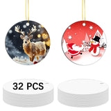 32 pcs Metal Sublimation Ornament Blanks