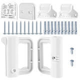 Baby Gate Replacement Parts Kit with Hardware, Wall Mounting Kit, Accessories - Brackets, Hooks, Latches, Screws for Mesh and Re