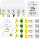 Fumete 100 Set Christmas Employee Appreciation Gift Bulk for Coworkers Funny Christmas Prizes Resin Animal with Pun Inspirationa