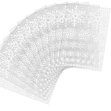 Outus 468 Pcs Christmas Glitter Snowflake Stickers Winter Assorted Size Snowflake Sticker Xmas Self Adhesive Dots Decals for Chr