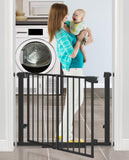 29-40Easy Walk Thru Baby Gate for Doorways&Stroller,Auto Close Dog Gate Indoor for Stair,No Drill Pressure Mounted Baby Gate wit