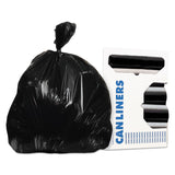 Heritage Reprime Can Liners, Prime Resin, 37 x 50,1.3 mils, Black, 100/ctn