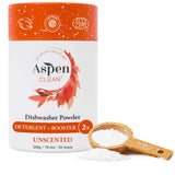 AspenClean Dishwasher Powder + Booster 2in1 | Unscented | 55 Loads