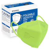 WWDOLL KN95 Face Mask 50 Pack, 5-Layers Breathable KN95 Masks, Green