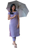 Gosriki Women'S Rayon Viscose Straight Solid Kurta With Pant (Kurai Purple-Gs_S_Purple_Small),Purple,,B0F13YXYG8