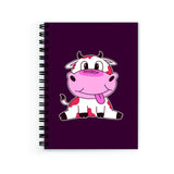 Plan To Gift Notebook Small Cow Notebook Wire Bound Spiral Printed Pages:160 (Size A5)