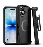 MOTIVE Designed for iPhone 17 Case with Belt Clip, Military Grade Drop Protection, Rugged iPhone 17 Holster case Belt Clip, MagS