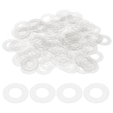 HARFINGTON 150pcs M10 PVC Flat Washers 10mm ID 20mm OD 0.5mm Thick Sealing Gasket Ring Spacer Metric Round Washers Replacement f