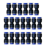 10mm OD Pneumatic quick Connector Push to Connect fittings Straight Union/Coupler (Pack of 20)