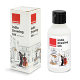 Isomars India Waterproof Drawing Ink White 100Ml Bottled Ink, For Paper Board, Canvas,Fabric And Wood Ideal For Designers, A