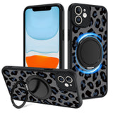 Fiyart Designed for iPhone 11 Case Ring Holder Kickstand Magnetic Bumper Compatible with MagSafe Camera Lens Protection for Wome