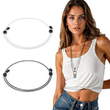 Squishy 2 Pcs Tucking Belt For Shirt, Elastic Band For Clothes,Professional Office Wear Styling Solution, Social Gathering Fashi
