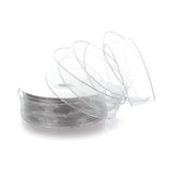 Ribbon Traditions 1.5 Wired Sheer Organza Ribbon Silver 50 Yards