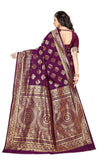 Sugathari Womens Banarasi Saree Pure Kanjivaram Silk Saree Soft New Ladies 2023 Design Wear Pattu Sarees Latest Cotton Party Sari Collections With Blouse Piece For Wedding Sadi (Sam Pari S-3 Purple)