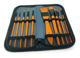 Ekta Stationery ? Marte Compatible Paint Brush Set For Acrylic Painting With Pouch Holder, 11 Pc (10 Brush & 1 Pouch)