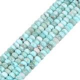 Natural Larimar 7mm Rondelle Loose Beads 15 Inch for DIY Jewelry Making Beads