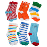 Kuchipoo Kids 100% Cotton Socks Pack Of 6 (KucSok101, 68 Years)