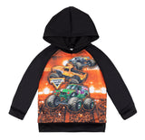 Monster Jam Maximum Destruction El Toro Loco Grave Digger Big Boys Fleece Pullover Hoodie Orange 1416