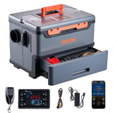 VEVOR Diesel Heater 8KW, DC 12V/24V, All in One Portable Diesel Heater with Bluetooth APP Control, Remote Control and LCD Screen