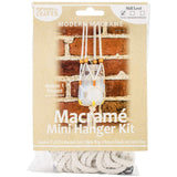 Pepperell Modern Macrame Hanging Jar Kit, Large