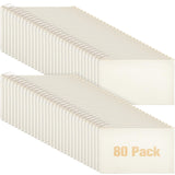 Reginary 80 Pack Canvas Zipper Makeup Bags Bulk Pencil Pouches Blank DIY Craft Canvas Cosmetic Bag Pouch with Zipper for Makeup