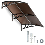 IDZO 40''x80'' Awnings for Doors, SPF 50+ UV-Protective Window Awning Exterior with Aluminum Alloy Connector, Use for Front Door