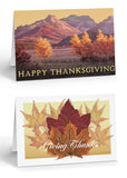 Stonehouse Collection, Fall Leaves Thanksgiving Greeting Cards, Fall Holiday Cards, Autumn Leaves - Made in the USA (Assorted #3