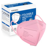 WWDOLL KN95 Face Mask 50 Pack, 5-Layers Breathable KN95 Masks, Pink
