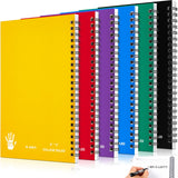 6 Pack Left Handed Notebook Lefty Spiral Notebooks Lefty Wire Bound Mini Notebook 8X5 50 Sheets College Ruled Paper Journal Fo