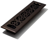 Decor Grates SPH212-RB Scroll Design Floor Register, 2x12 Inches, Rubbed Bronze Finish