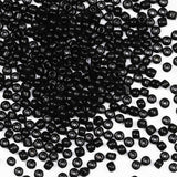 4mm Black Seed Beads for Jewelry Making 200 Grams About 3380pcs,6/0 Glass Craft Beads for Making Earrings, Bracelets, Pendants,