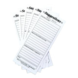 Safco Products 4231 Refill Suggestion Box Cards for Suggestion Boxes (sold separately), White, Single Pack of 25 sheets