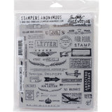 Stampers Anonymous Tim Holtz Cling Stamps 7X8.5, Correspondence