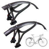 Zefal Shield G50 Gravel & Road Bike Mudguard Set - Full-Coverage Adjustable Fenders for 650B/700C Wheels, 48mm Max Tire Width, M