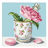 Myaddiction Flower Stamped Cross Stitch Kits Dimensions For Beginners Diy 27 X 27Cm 11Ct Crafts | Needlecrafts & Yarn | Embroide