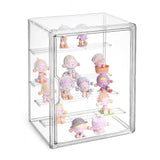 Cutora 2 Pack Clear Acrylic Display Case, 5 Tier Large Acrylic Blind Box for Figures, Dustproof Storage Organizer with Magnetic