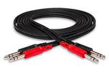 Hosa CSS-204 Dual 1/4 Inch TRS to Same Stereo Interconnect Cable,13.1 Feet